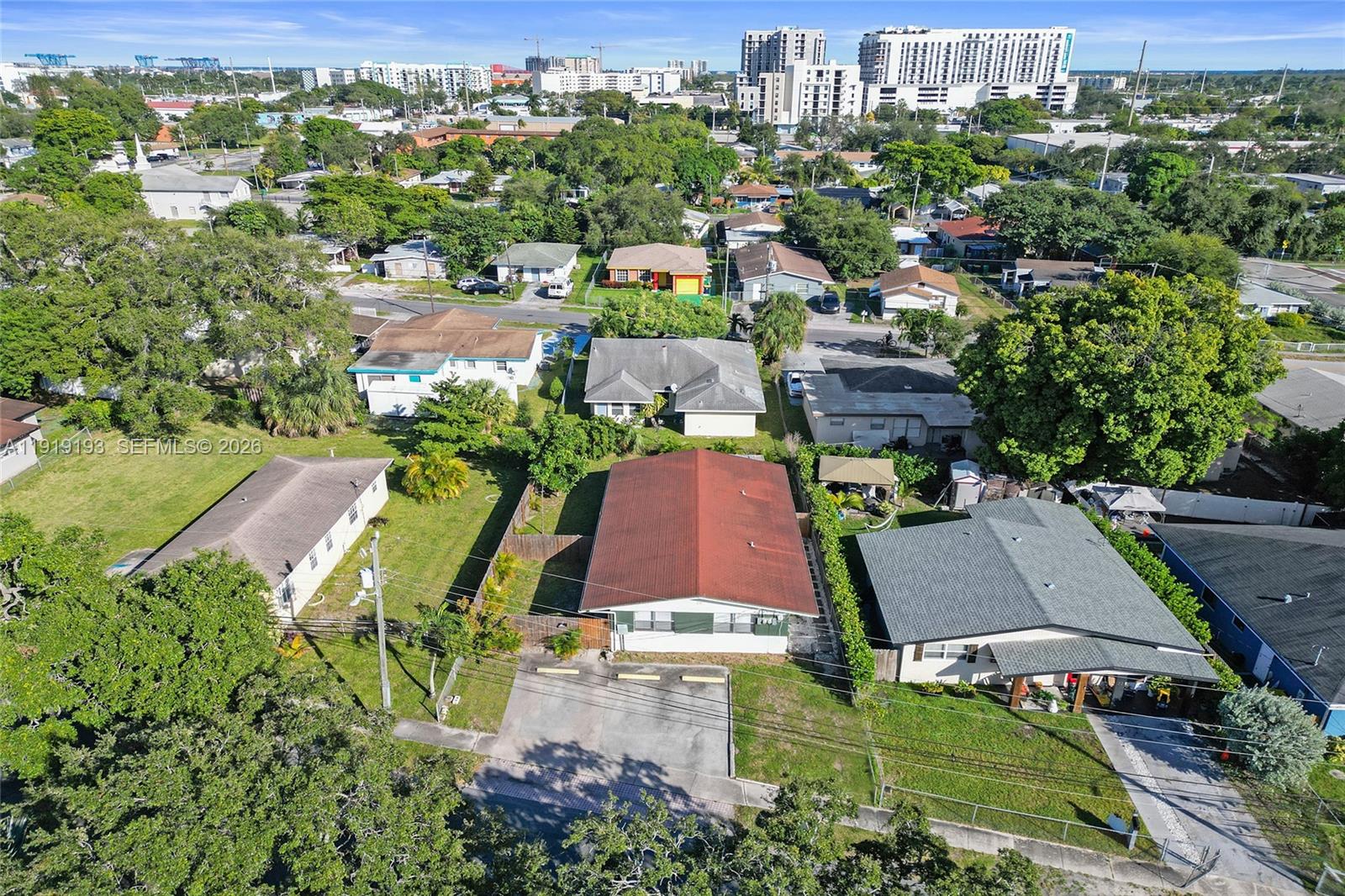 29 Southwest 8th Avenue, Unit 1 Dania Beach, FL 33004 - Photo 9 of 17 an aerial view of residential houses with outdoor space and street view