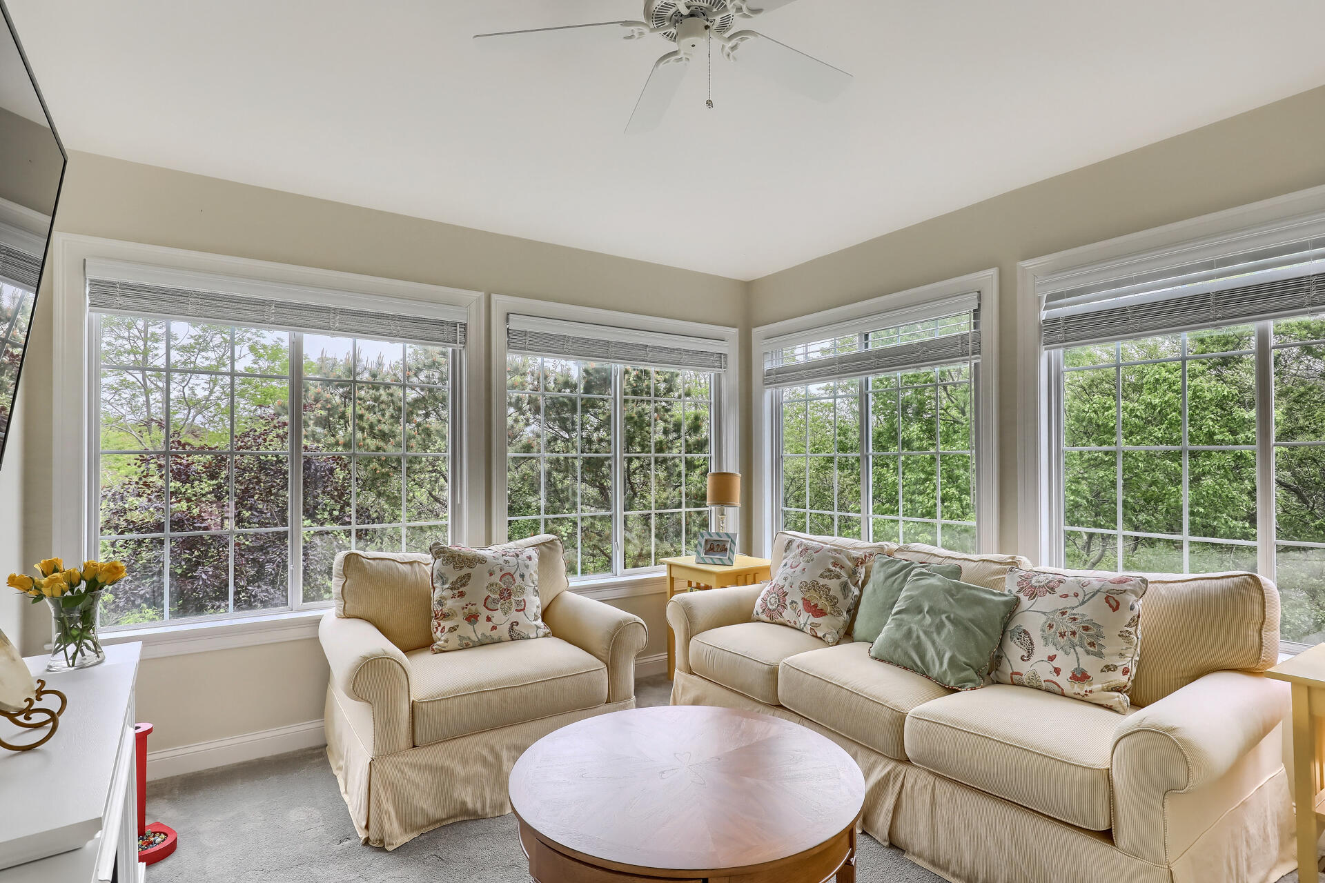 140 Great Marsh Road West Barnstable, MA 02668 - Photo 17 of 46 a living room with furniture and a large window