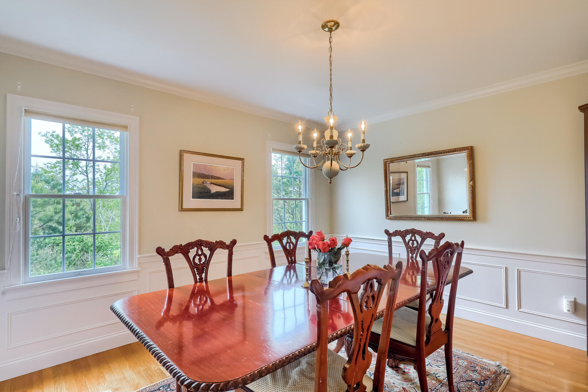 140 Great Marsh Road West Barnstable, MA 02668 - Photo 18 of 46 a view of a dining room with furniture window and wooden floor