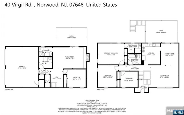 $885,000 | 40 Virgil Road, Norwood, NJ 07648