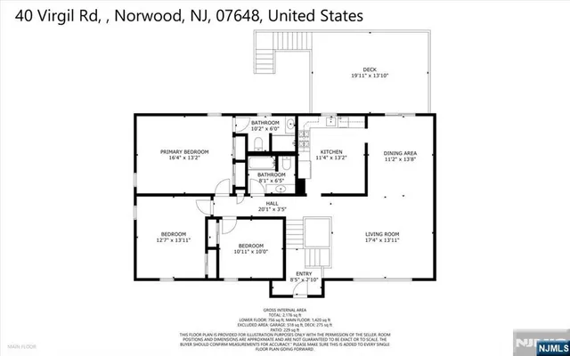 $885,000 | 40 Virgil Road, Norwood, NJ 07648