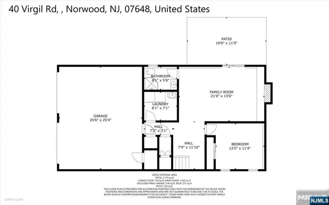 $885,000 | 40 Virgil Road, Norwood, NJ 07648