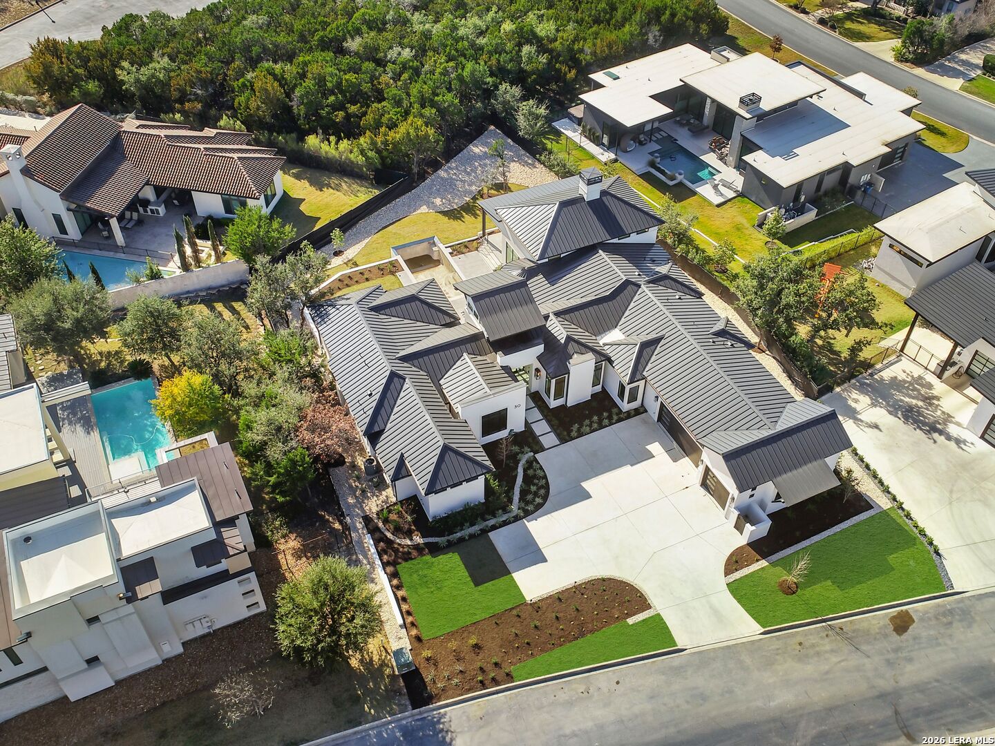 30 Paseo Rioja San Antonio, TX 78257 - Photo 68 of 70 an aerial view of a house with garden space and street view