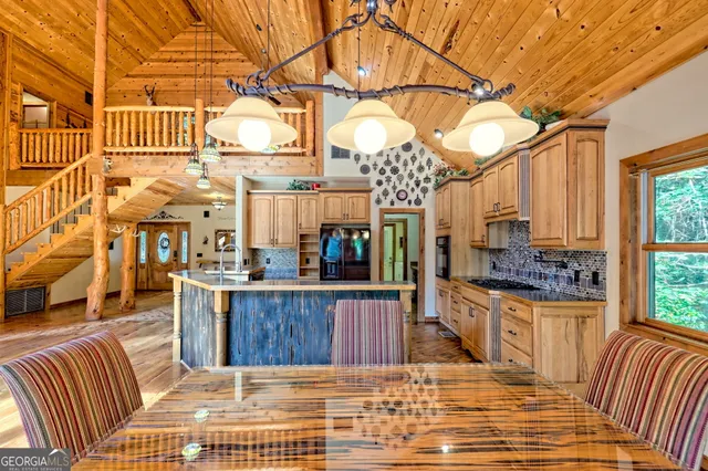 a bathroom with a tub and shower