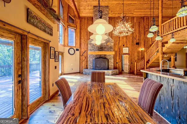 a bathroom with a sink and a shower