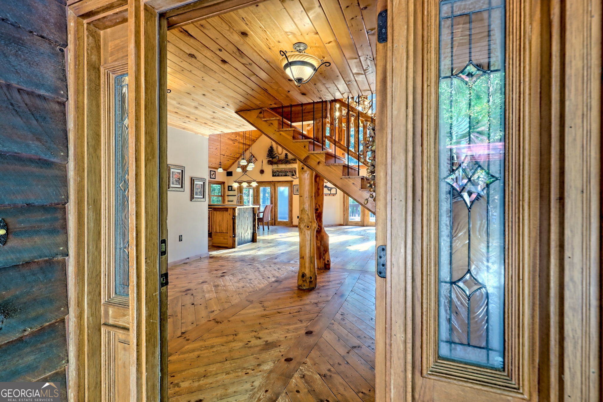 199 Camelia Lane Tiger, GA 30576 - Photo 10 of 100 a view of a hallway with wooden floor and entryway