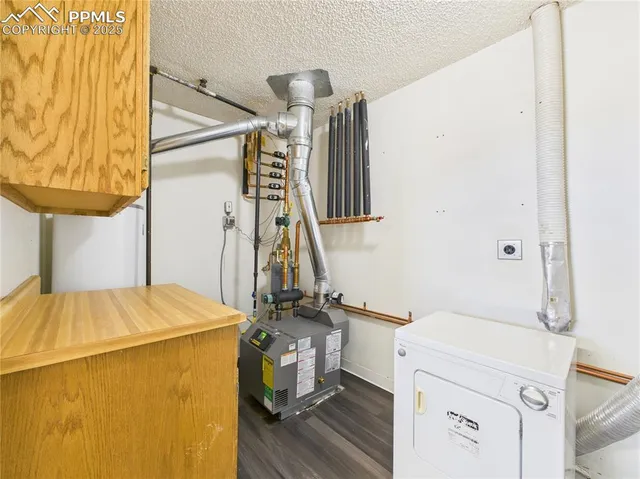 a room with storage and utility