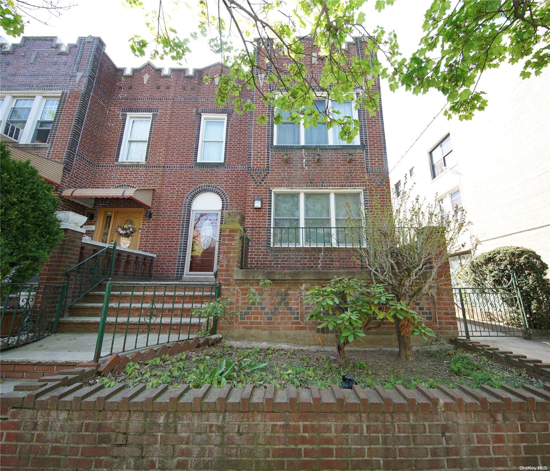 a front view of a house