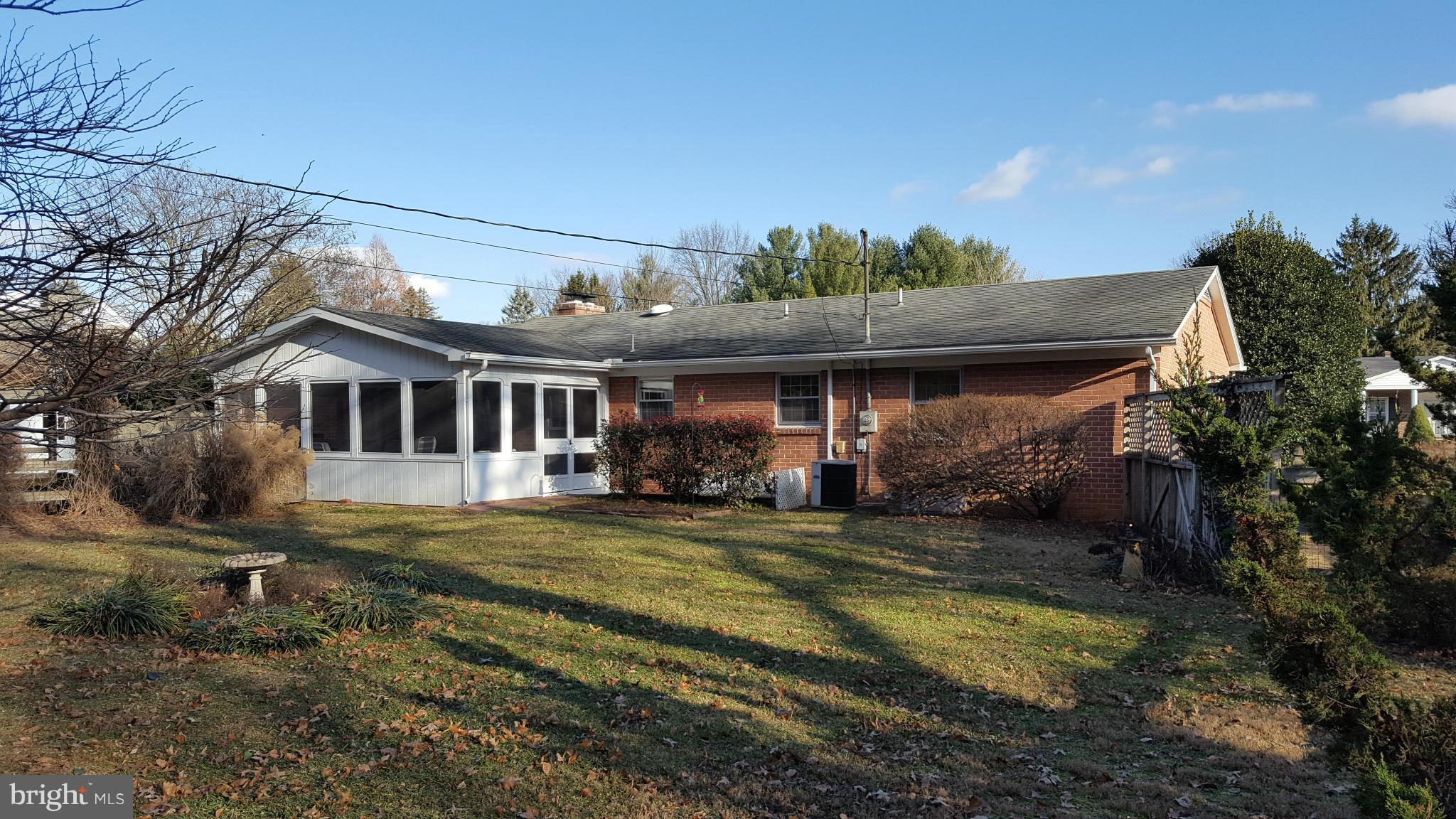 19640 Spring Creek Road Hagerstown, MD 21742 - Photo 2 of 30 All Brick Rancher with Attached Sunroom