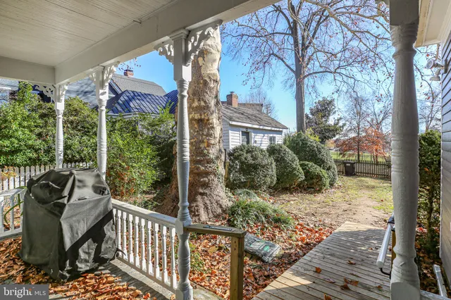 a view of street with large trees