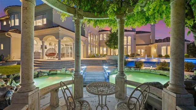 a view of a volley ball court