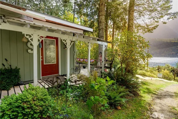 a view of a small garden