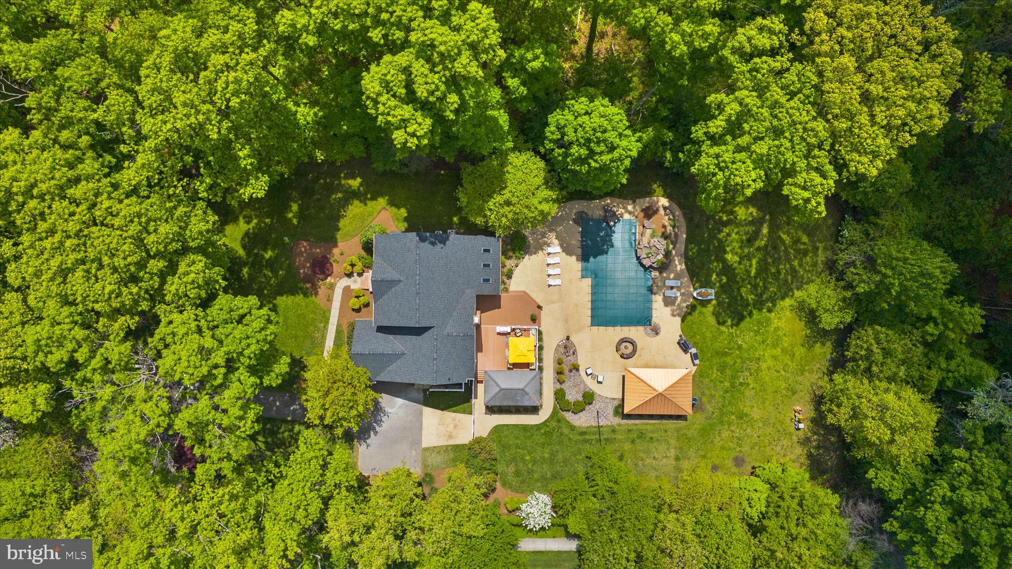 470 Jumpers Hole Road Severna Park, MD 21146 - Photo 65 of 72 an aerial view of a house with a yard basket ball court and outdoor seating