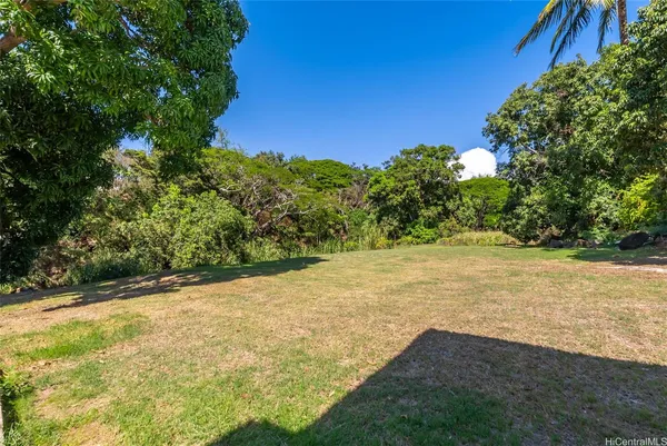 a view of an outdoor space and a yard