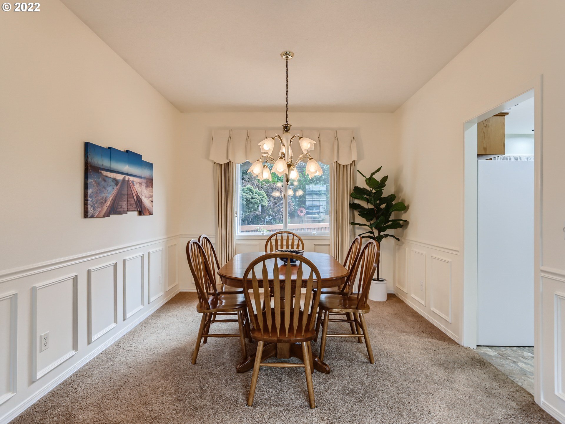 11370 Southwest Clifford Street Beaverton, OR 97008 - Photo 8 of 29 a view of a dining room with furniture window and outside view