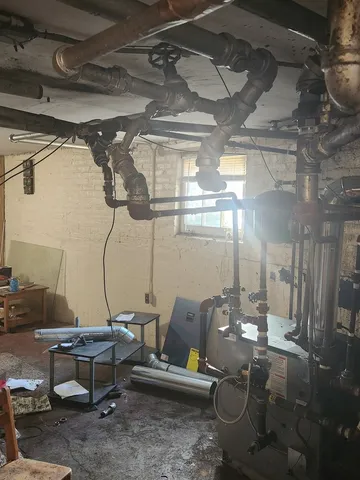 a living room with patio