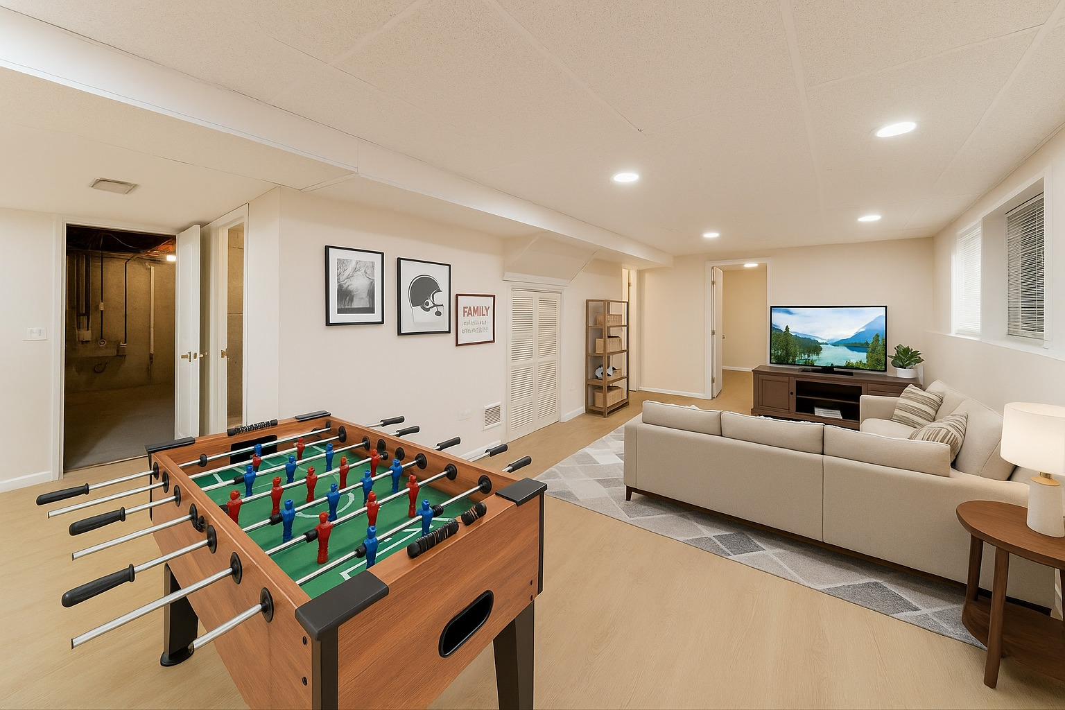 719 Sun Lake Road Lake Villa, IL 60046 - Photo 32 of 46 a living room with furniture and a flat screen tv