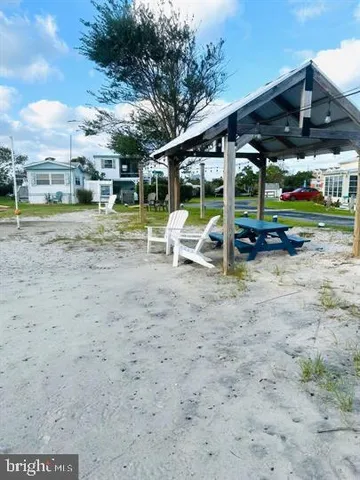 a view of a park with slide