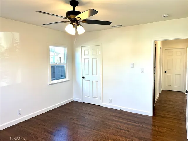 a view of small space with racks on the wall