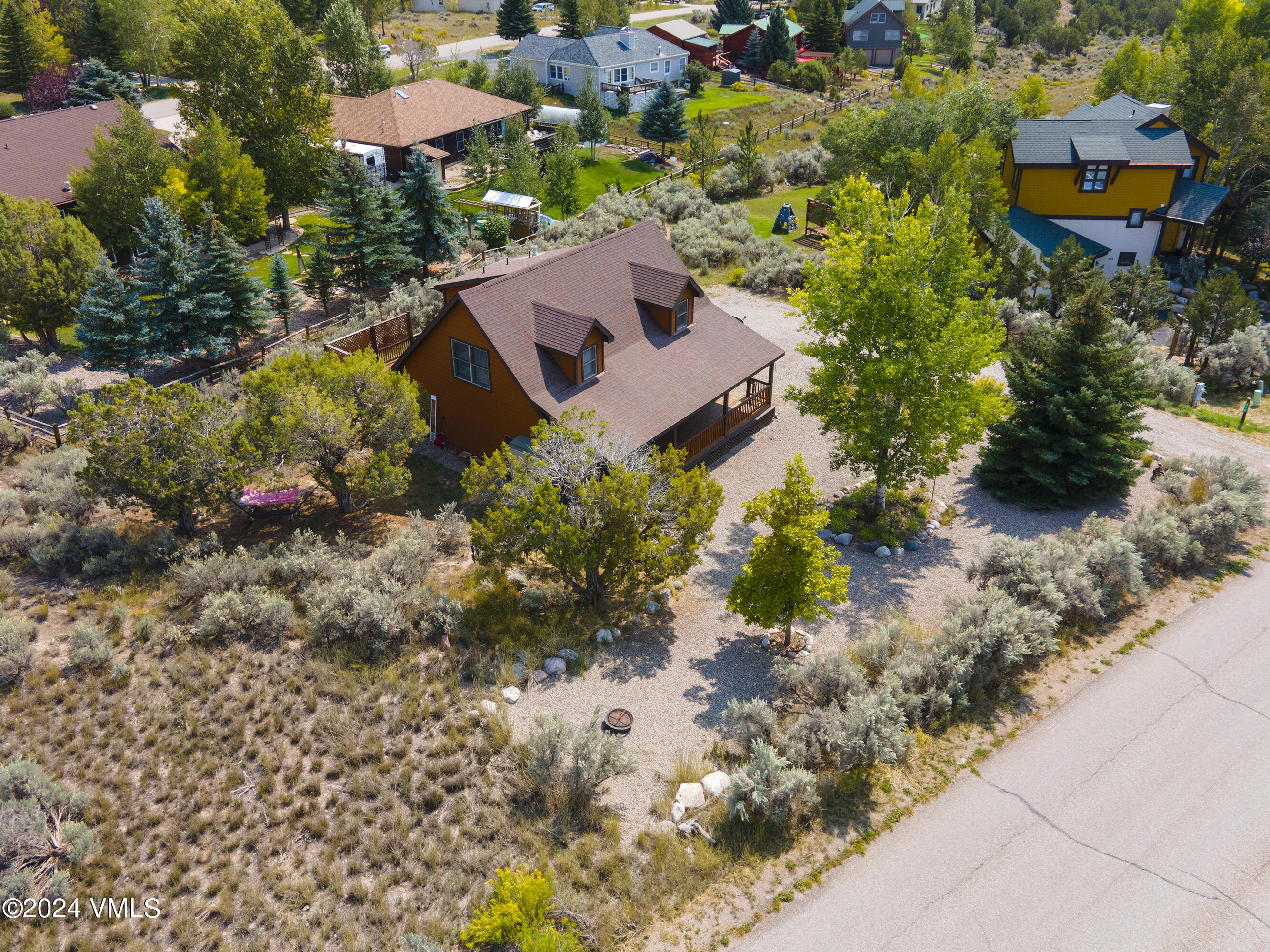 490 Neilson Gulch Road Eagle, CO 81631 - Photo 41 of 55 an aerial view of a house with a yard
