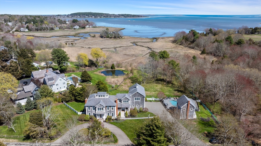 735 Bay Road Duxbury, MA 02332 - Photo 1 of 40 an aerial view of residential house with outdoor space