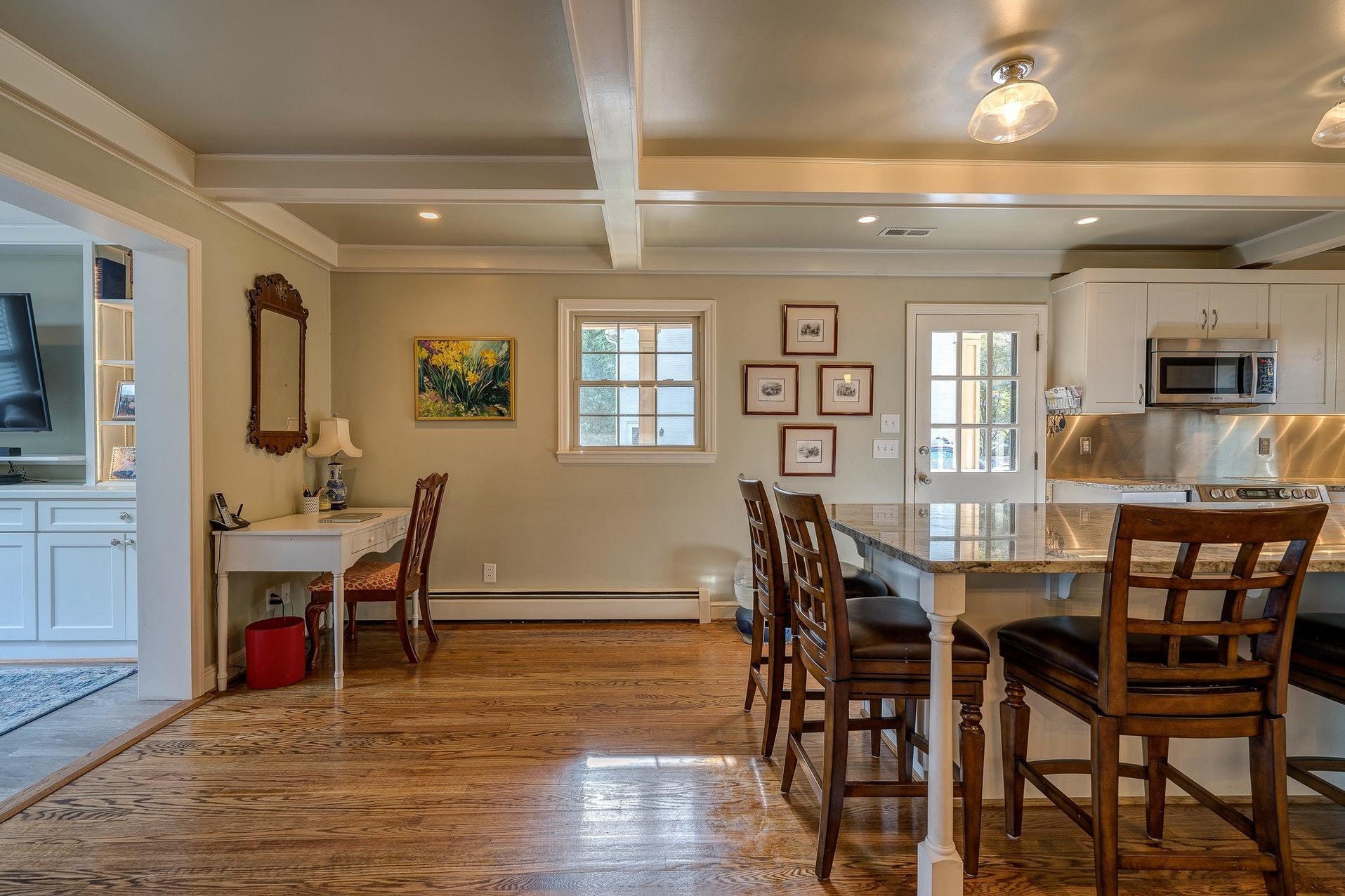 209 Parkcrest Road Southwest Roanoke, VA 24014 - Photo 16 of 48 a view of a dining room with furniture and wooden floor
