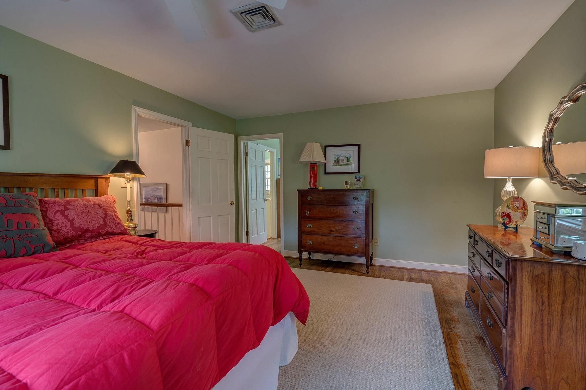209 Parkcrest Road Southwest Roanoke, VA 24014 - Photo 36 of 48 a bed room with a bed and a television