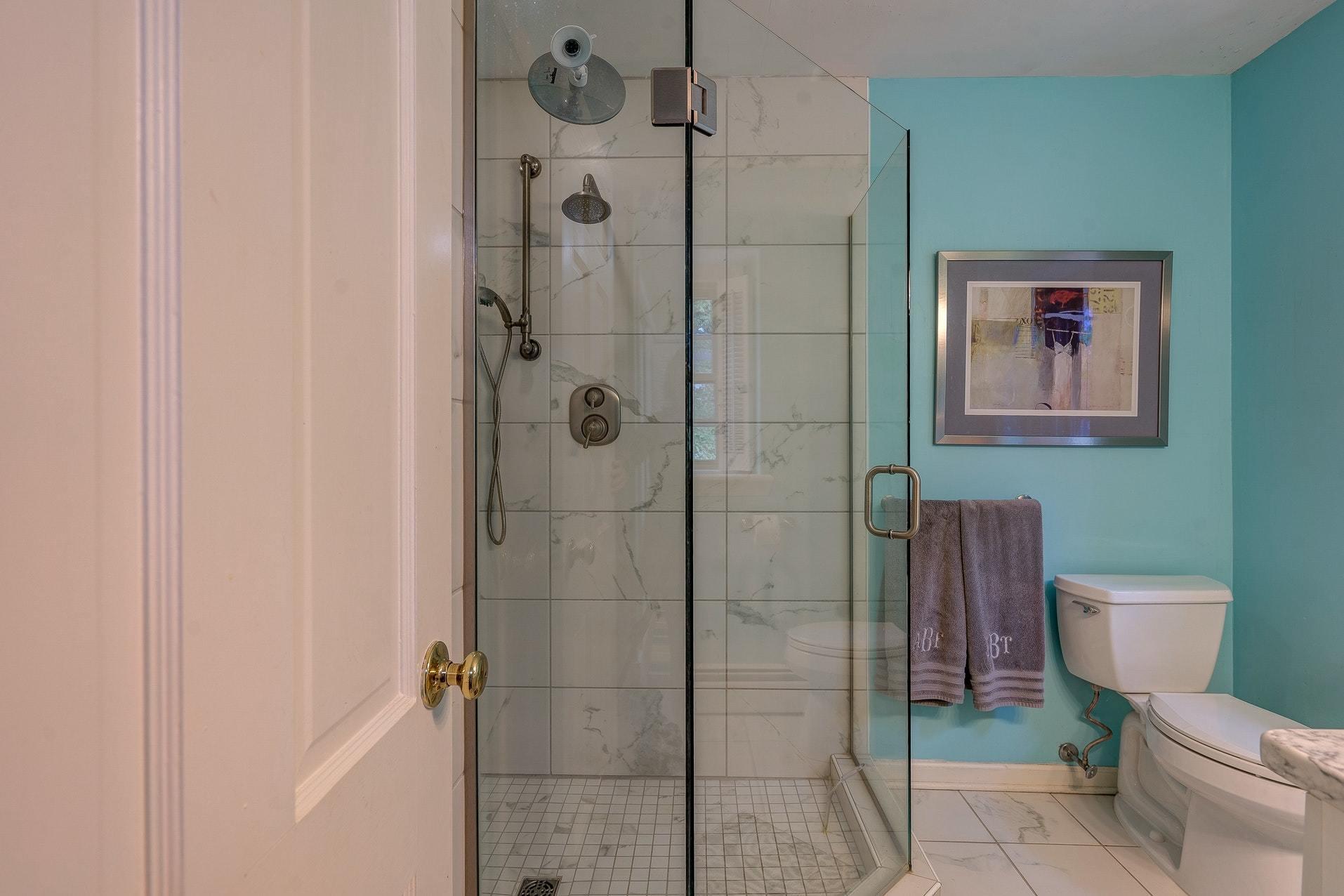 209 Parkcrest Road Southwest Roanoke, VA 24014 - Photo 40 of 48 a bathroom with a toilet and a shower
