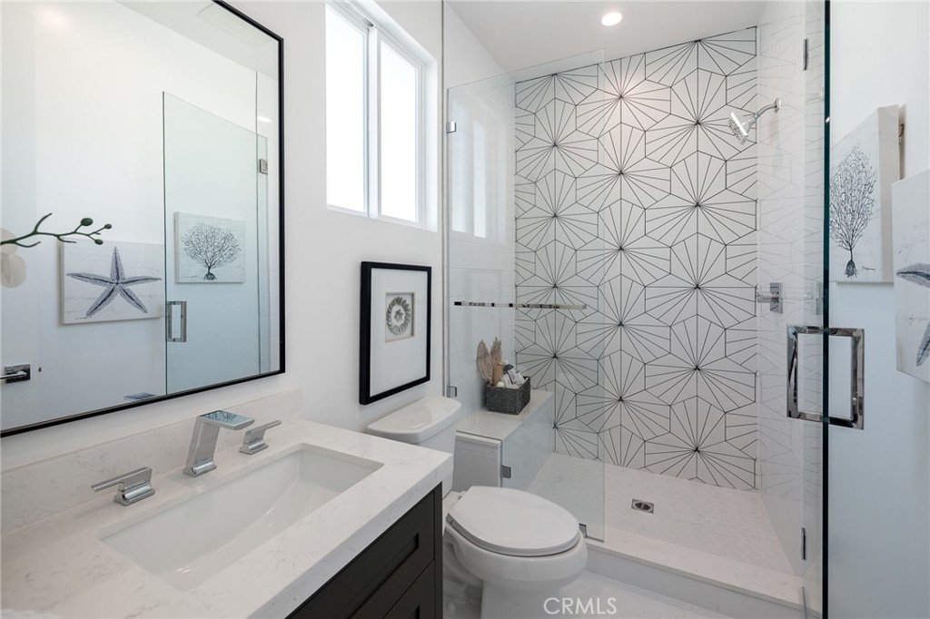 2016 Clark Lane, Unit A Redondo Beach, CA 90278 - Photo 24 of 30 a bathroom with a sink toilet and shower