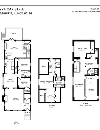 $850,000 | 274 Oak Street, Elmhurst, IL 60126