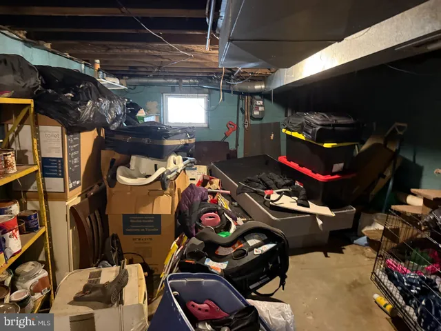 a close view of water heater room