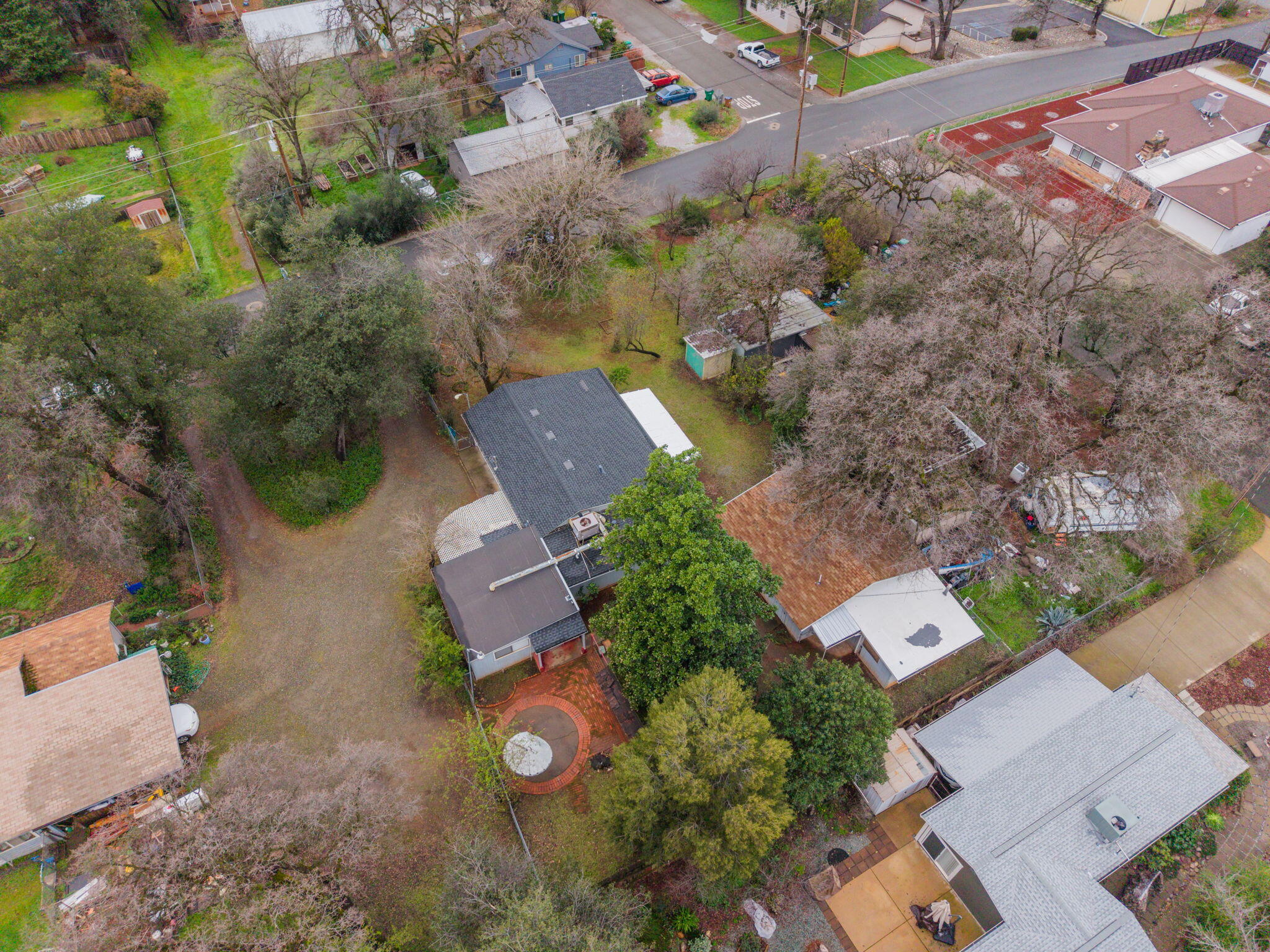 1717 Deer Creek Road Shasta Lake, CA 96019 - Photo 50 of 54 an aerial view of a house with yard