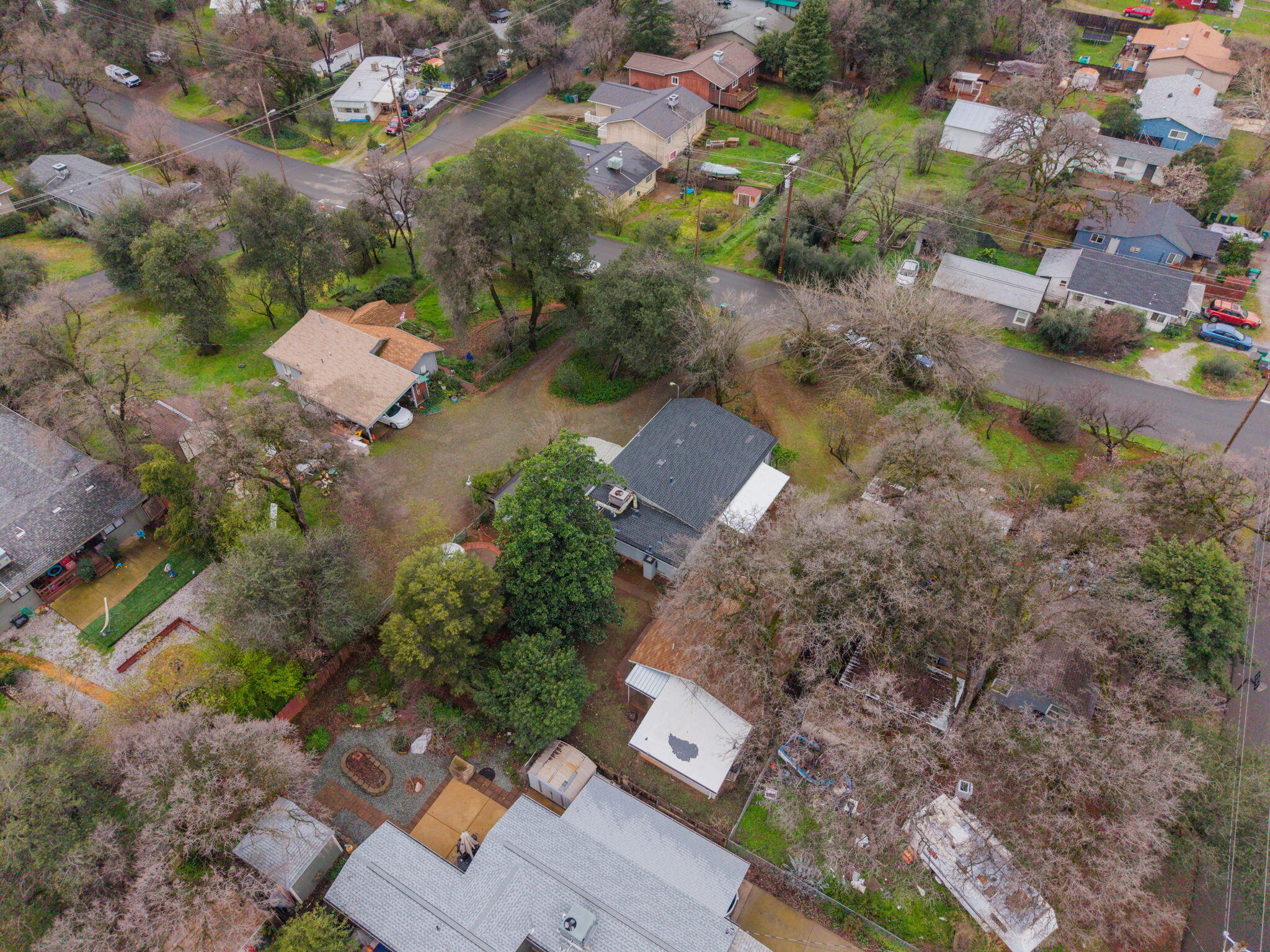 1717 Deer Creek Road Shasta Lake, CA 96019 - Photo 51 of 54 an aerial view of a house with a yard