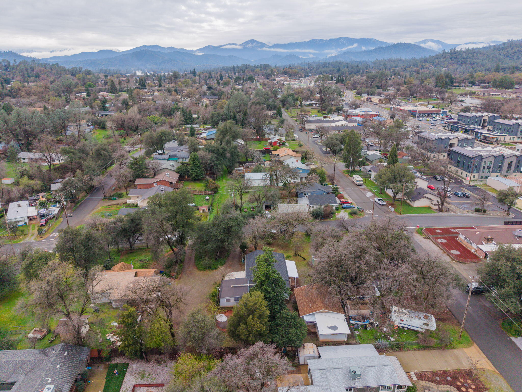 1717 Deer Creek Road Shasta Lake, CA 96019 - Photo 52 of 54 an aerial view of a city with lots of residential buildings