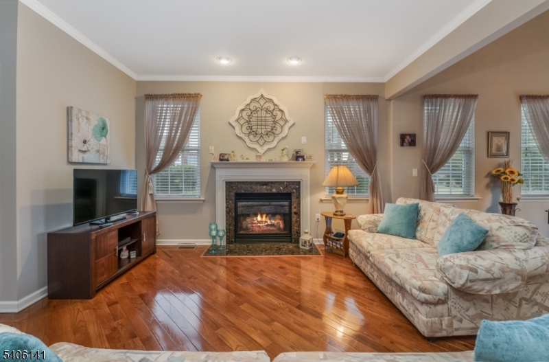 107 Samson Drive Flemington, NJ 08822 - Photo 5 of 29 a living room with furniture and a fireplace