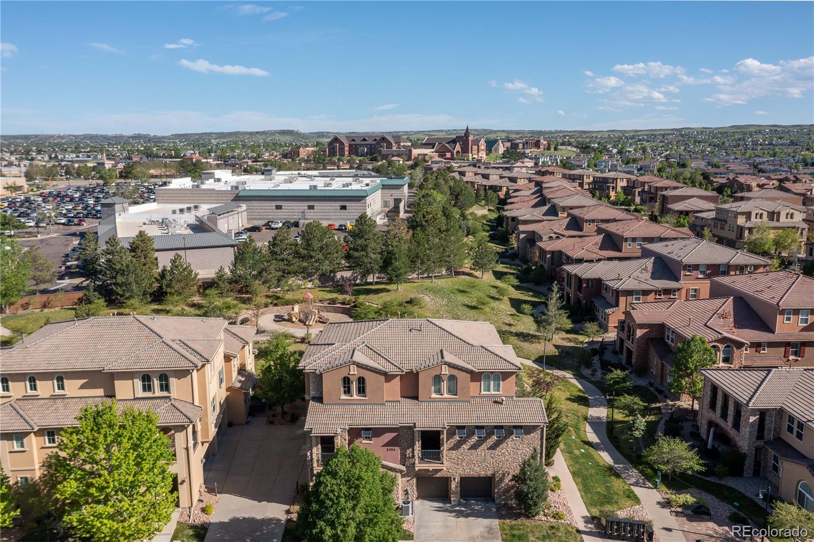 3454 Cascina Place, Unit D Highlands Ranch, CO 80126 - Photo 25 of 31 an aerial view of a