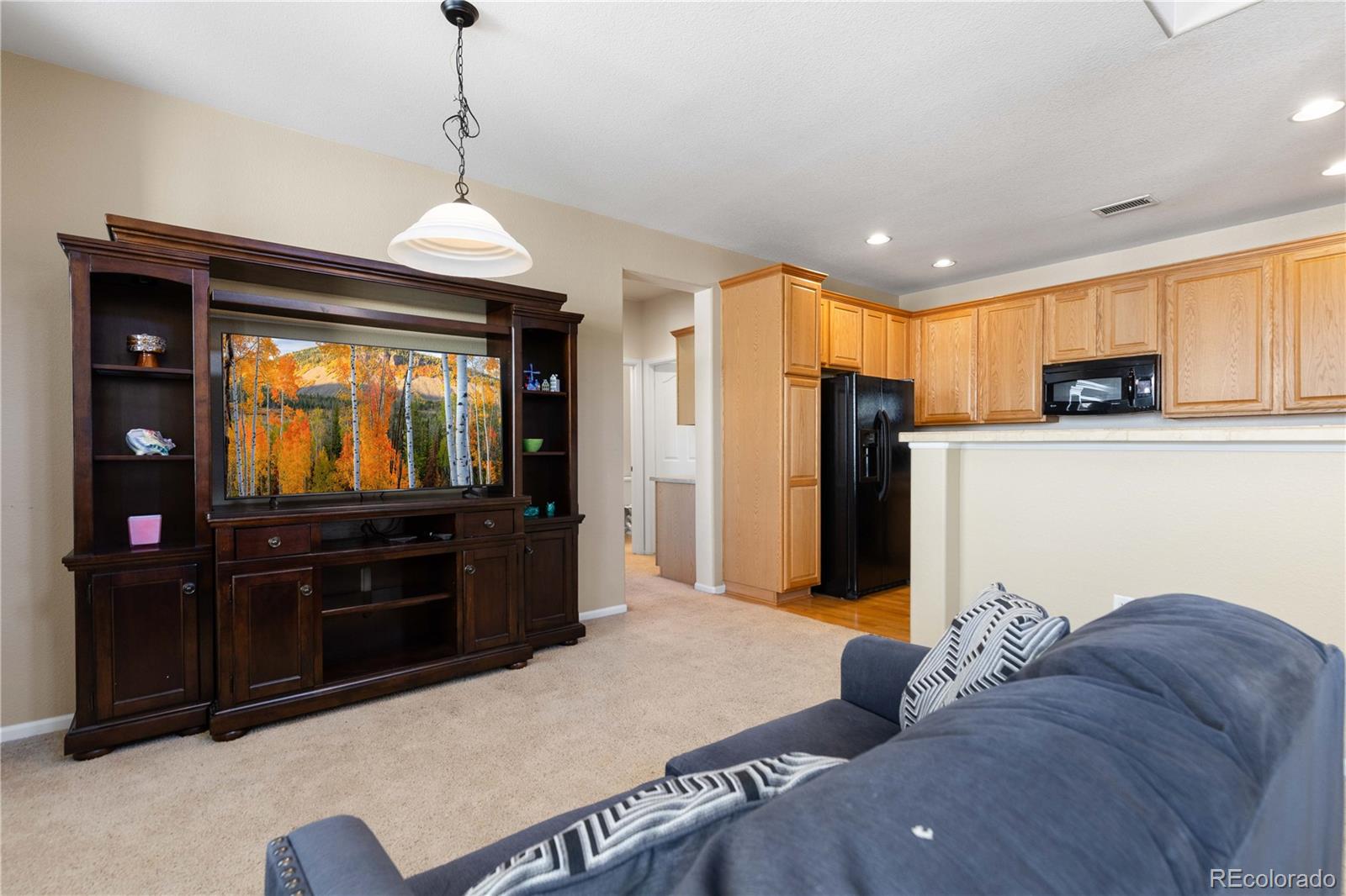 3454 Cascina Place, Unit D Highlands Ranch, CO 80126 - Photo 6 of 31 a living room with furniture and a flat screen tv