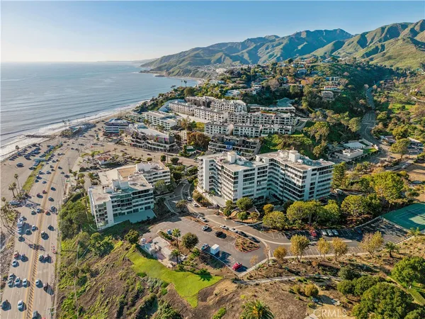 a view of a city with tall buildings