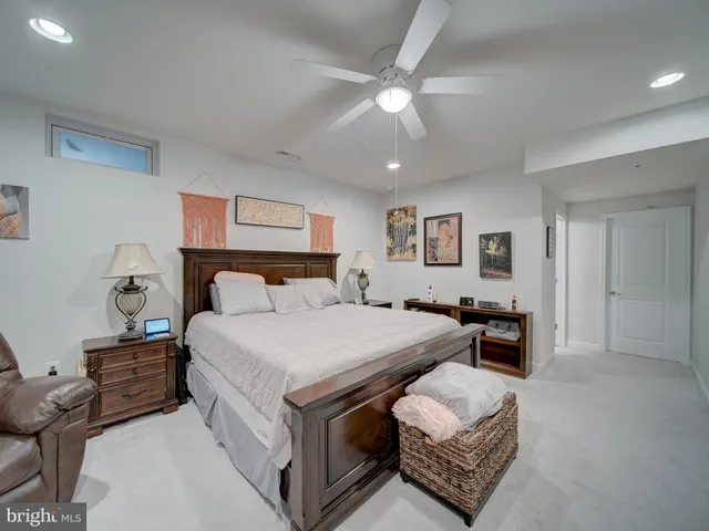 a bathroom with a shower and a toilet