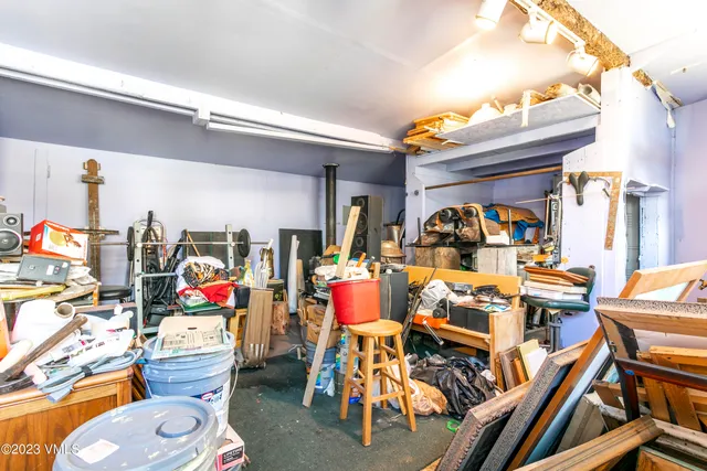 a view of storage and utility room