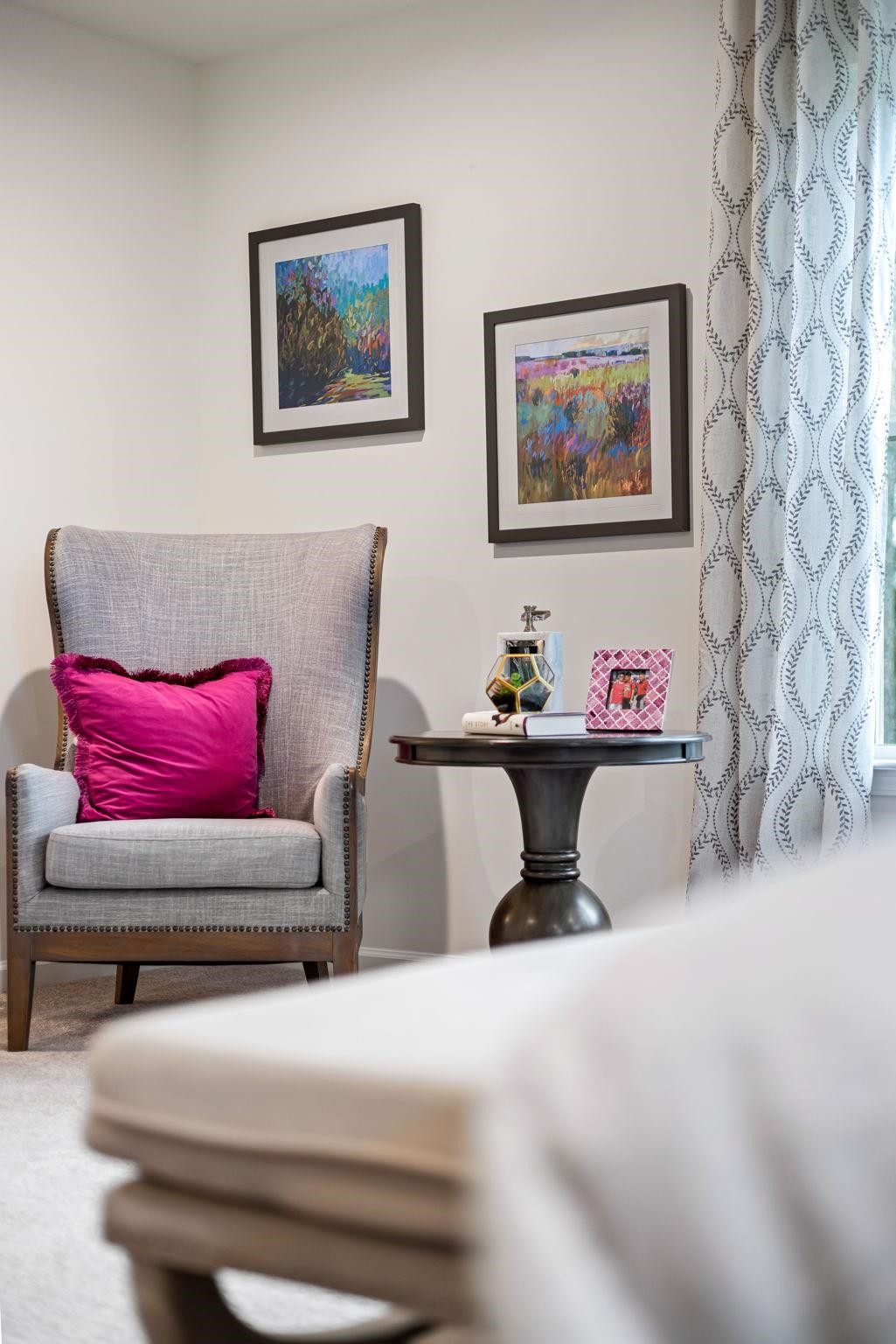 6512 Winter Spring Drive Wake Forest, NC 27587 - Photo 17 of 34 a bedroom with furniture and a couch