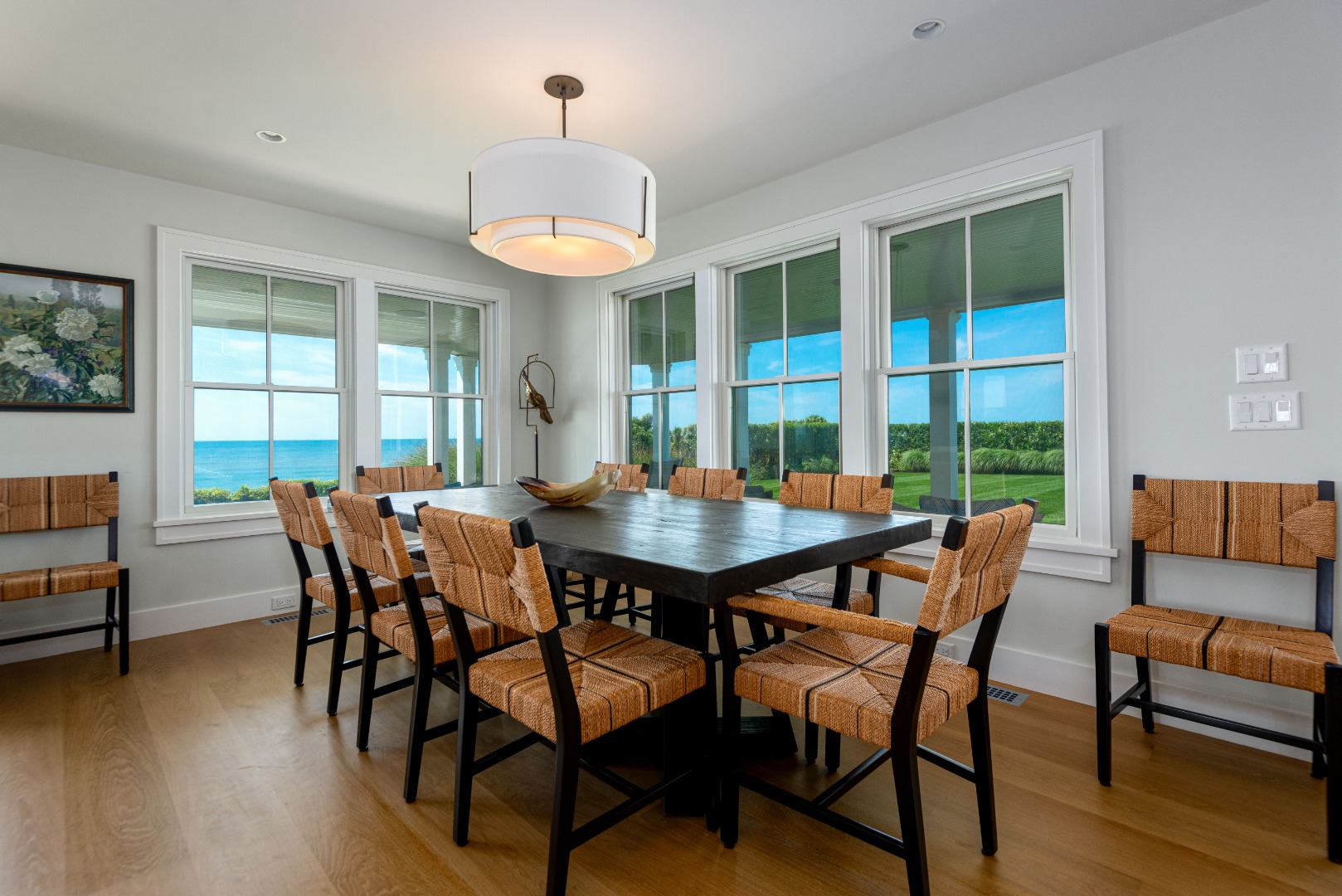34 Bosworth Road Nantucket, MA 02554 - Photo 17 of 38 a view of a dining room with furniture window and wooden floor