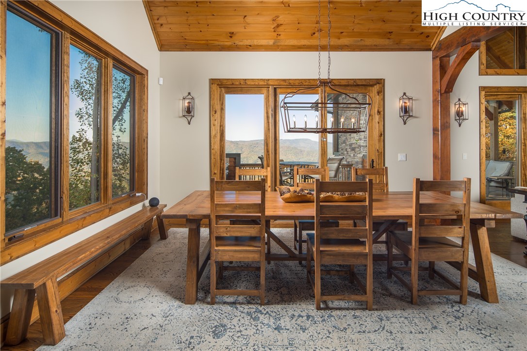 331 Goldenrod Road Boone, NC 28607 - Photo 6 of 50 a dining room with furniture a chandelier and pool table