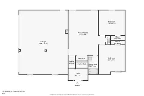 $447,400 | 352 Cardinal Creek Drive, Clarksville, TN 37040