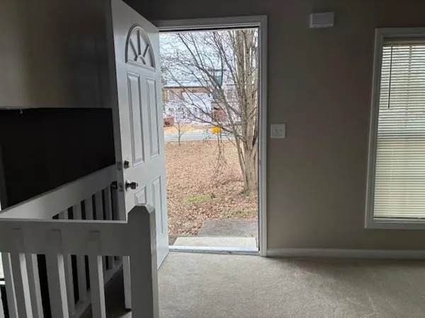 a view of front door