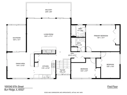 $1,347,000 | 16W340 97th Street, Burr Ridge, IL 60527
