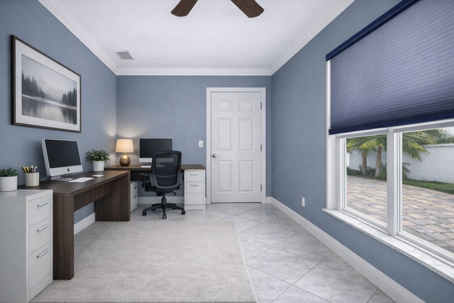 23153 Southwest 60th Way Boca Raton, FL 33428 - Photo 25 of 57 a view of a workspace with furniture and a window