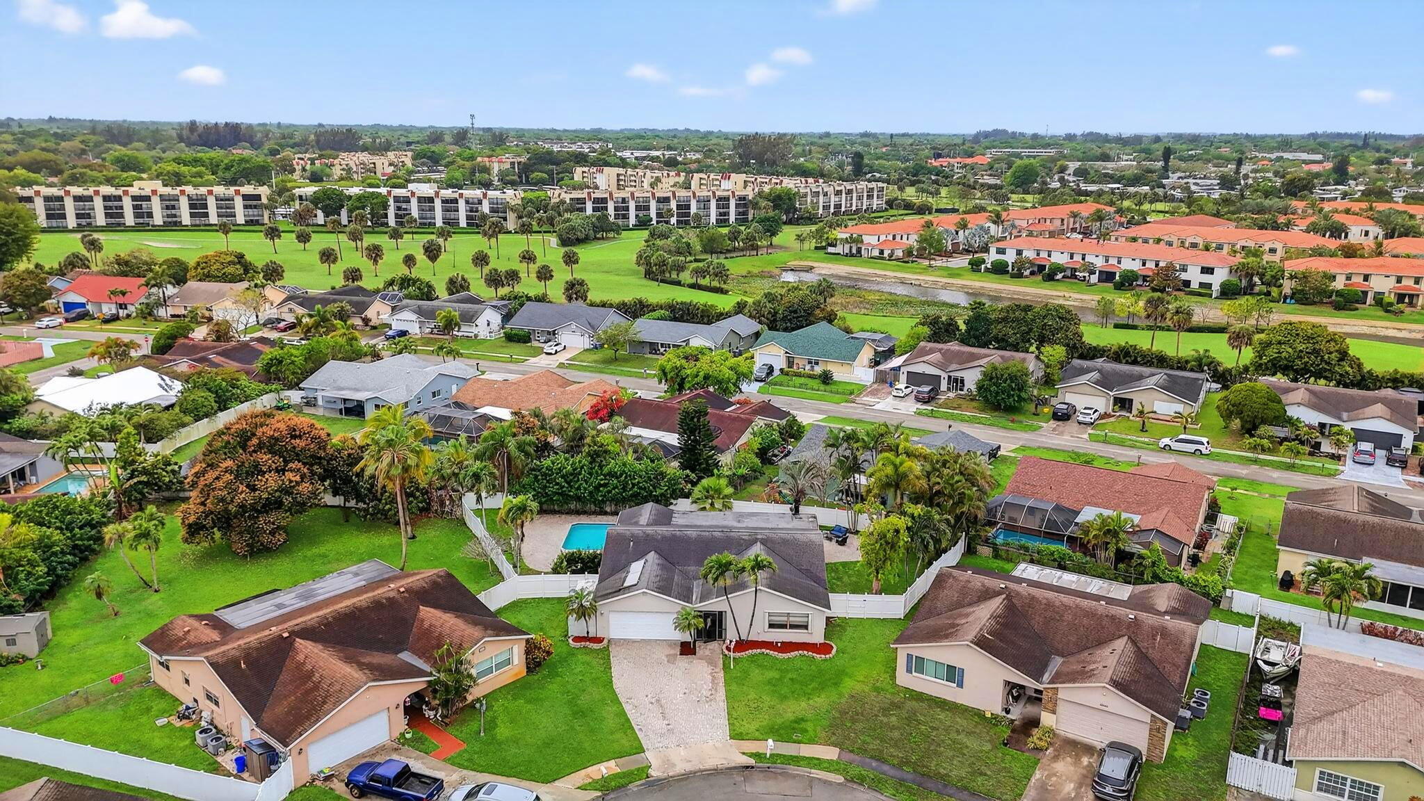 23153 Southwest 60th Way Boca Raton, FL 33428 - Photo 54 of 57 an aerial view of a house with a garden
