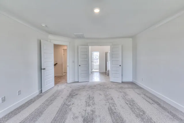 a bathroom with a sink double vanity and a shower