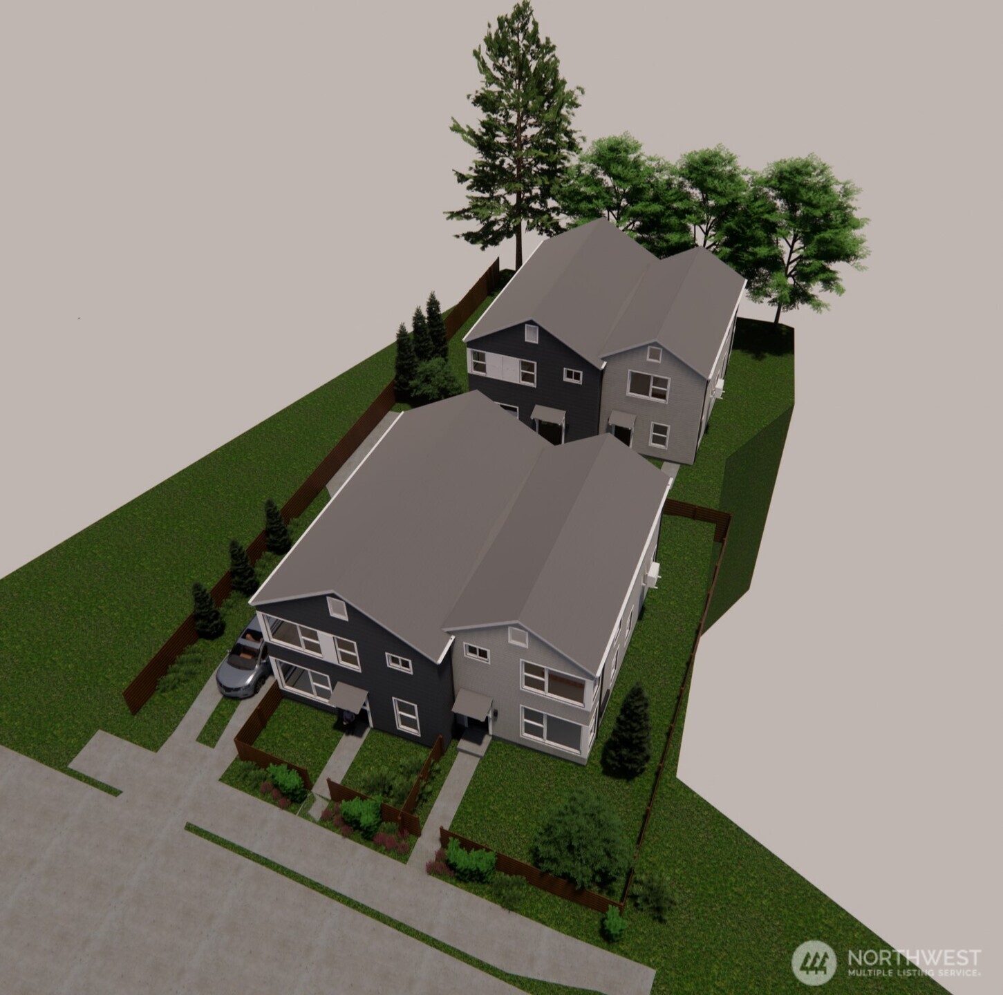 1809 Northeast 170th Street Shoreline, WA 98155 - Photo 4 of 6 an aerial view of a house with a yard and lake view